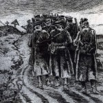 The Vitasse Road 1917. A drawing by a German Veteran